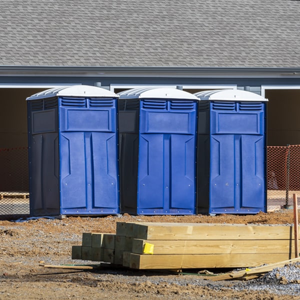 how often are the porta potties cleaned and serviced during a rental period in Carson NM